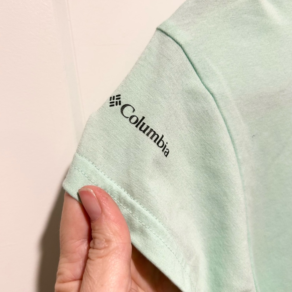Columbia Mint Green T-Shirt Dress Athletic Casual Summer Small - Picture 7 of 9